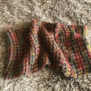 Multi-colored infinity scarf